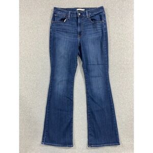 Levis Jeans Womens 32 Blue 726 Flare Stretch Casual Faded High Rise Hippie Boho